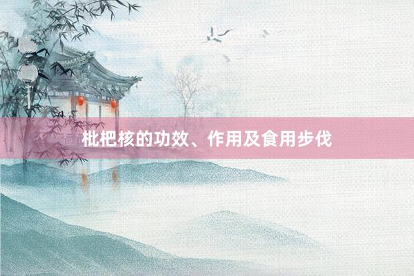 枇杷核的功效、作用及食用步伐